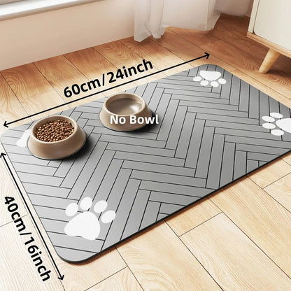 PawDry™ Quick-Dry Pet Feeding Mat