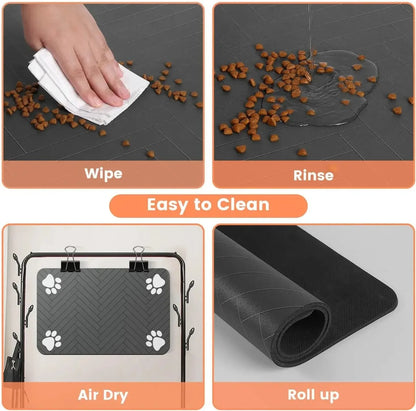 PawDry™ Quick-Dry Pet Feeding Mat