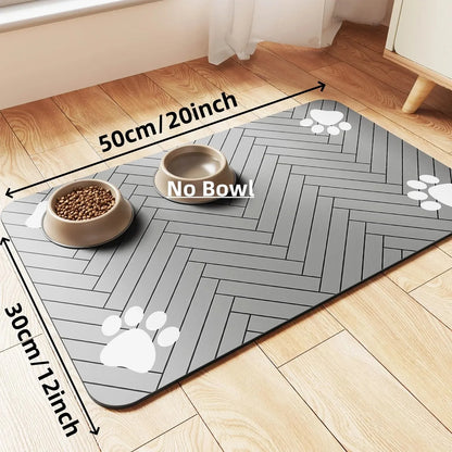 PawDry™ Quick-Dry Pet Feeding Mat